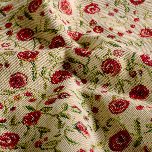 Gobelin fabric Roses Red