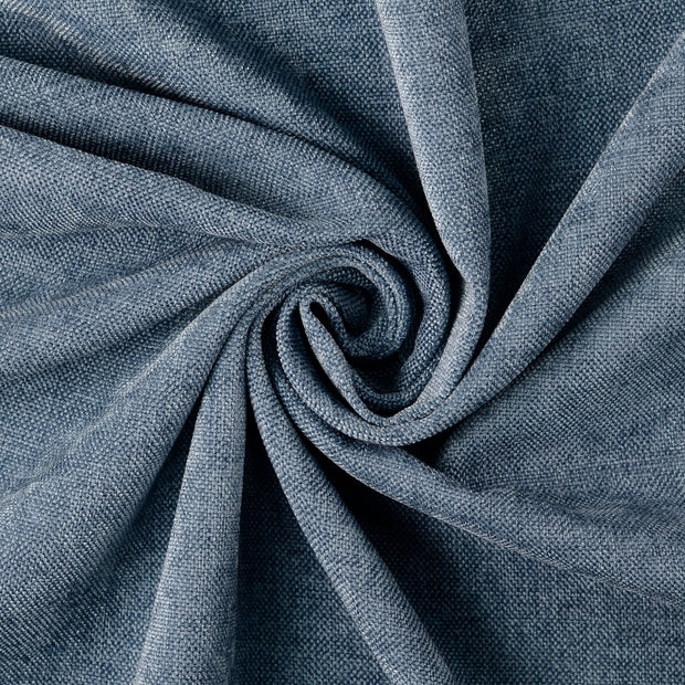 Chenille fabrik Jeansblau matt 