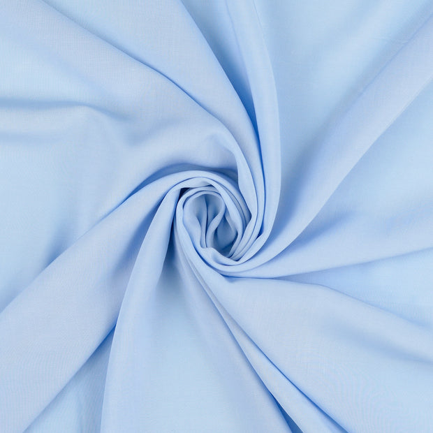 Viscose Poplin fabrik Babyblau 