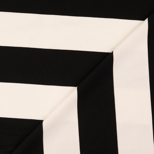 Milano tissu noir fil teint 