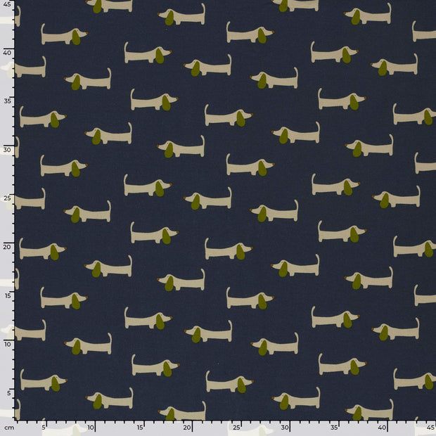  fabric Dogs Navy