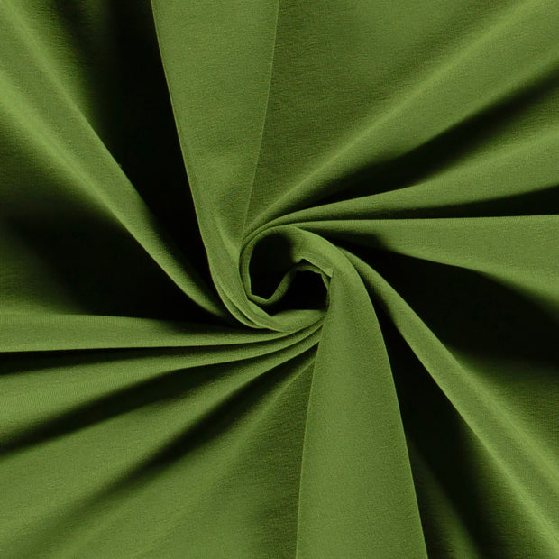French Terry fabric Unicolour Forest Green