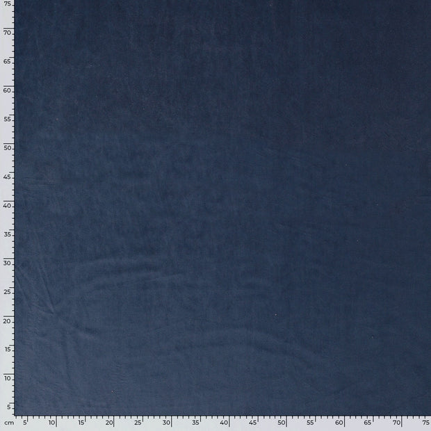 Velvet fabric Unicolour Indigo