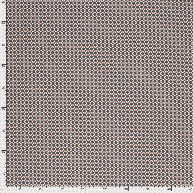 Cotton Poplin fabric Dark Grey matte 