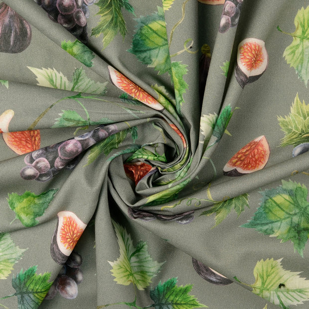 Cretonne fabric Grey 