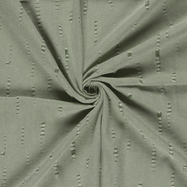 Denim fabric Olive Green 