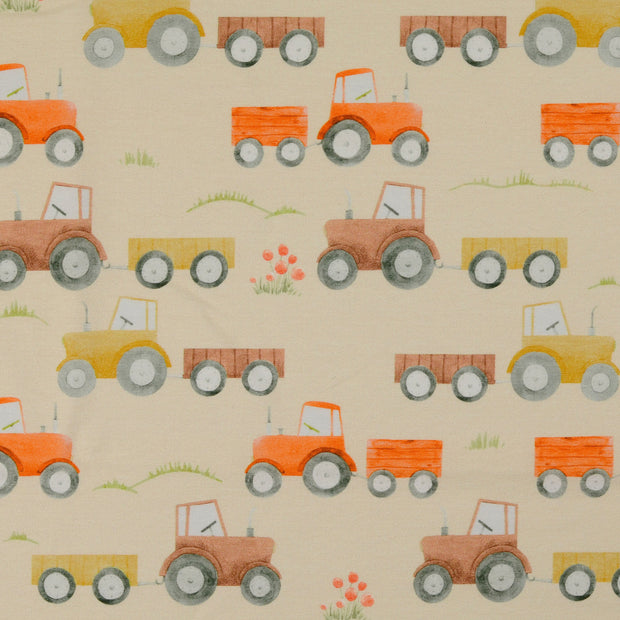 Jersey tissu tracteurs 