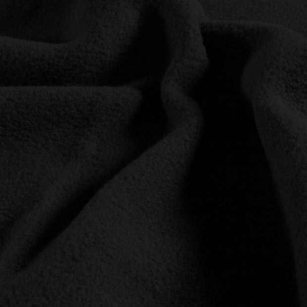 Fleece fabric Melange Black