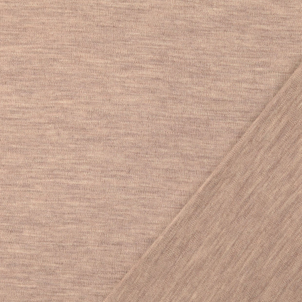 Walkloden fabrik Beige garngefärbt 