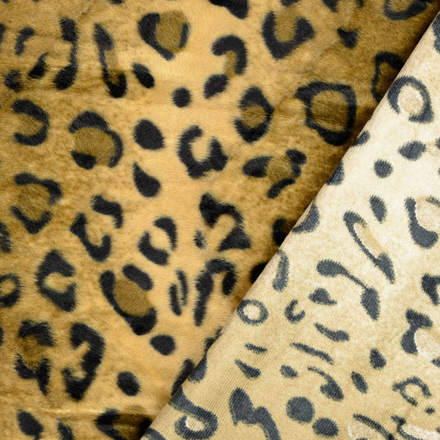 Velours fabrik Panther bedruckt 