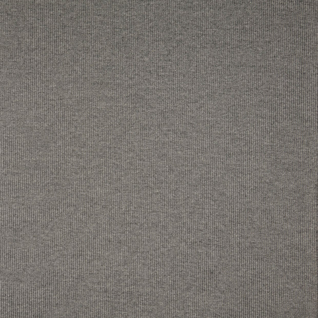 Heavy Knit fabrik Uni Grau