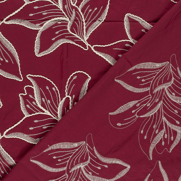 Voile fabrik Blumen 