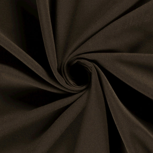 Gabardine tissu Marron Foncé 