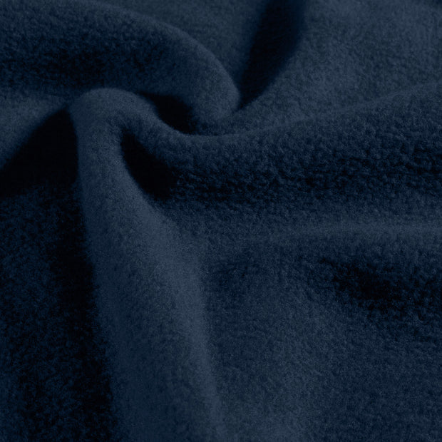 Fleece fabric Melange Navy