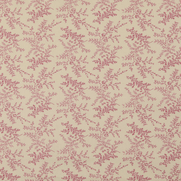 Cotton Poplin fabric Flowers Old Pink