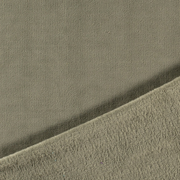 Wellness Fleece fabrik Olivgrün 