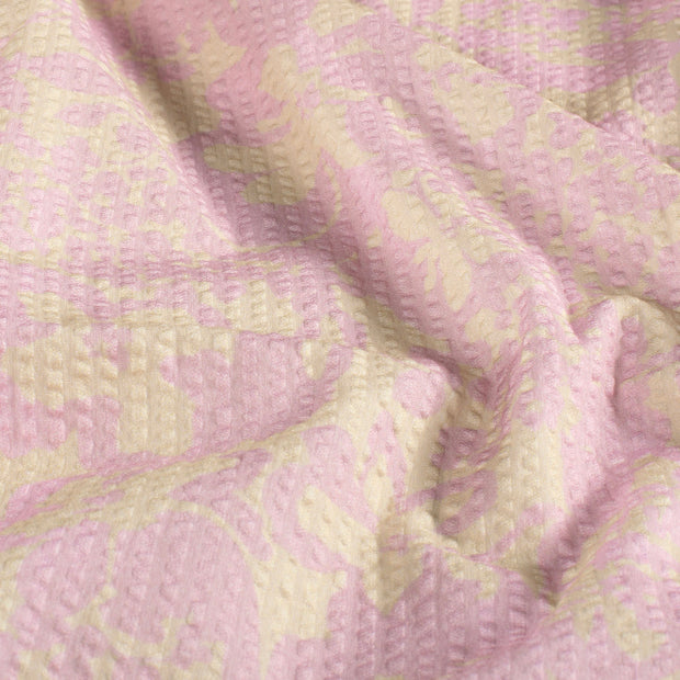 Baumwoll Webware fabrik Blumen Rosa