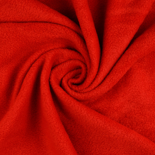 Polar Fleece fabrik rot gebürstet 