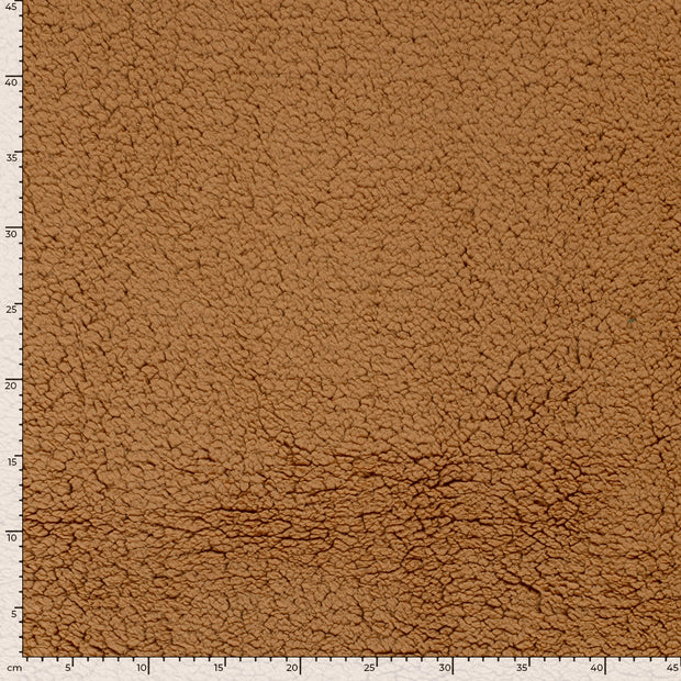 Fake Fur fabric Unicolour Camel