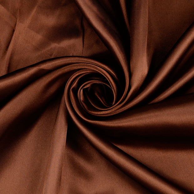 Satin fabrik Dunkelbraun 