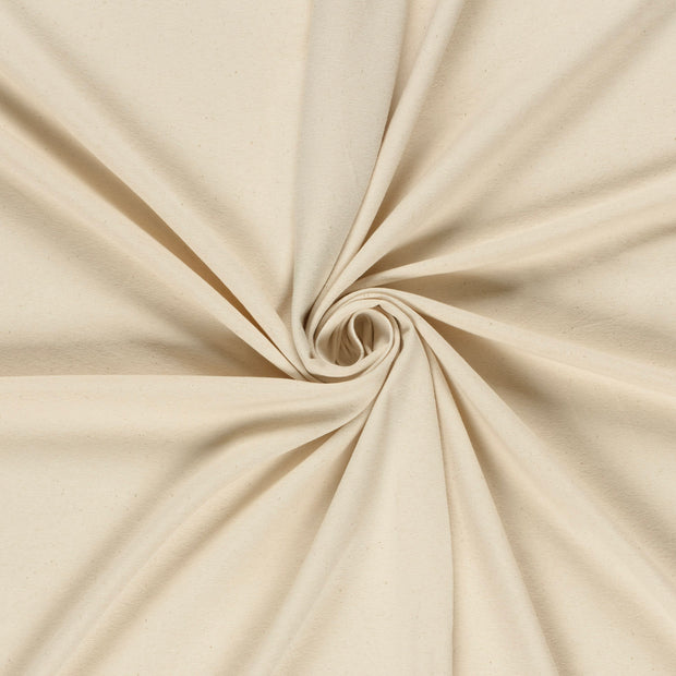 Cotton Jersey Bio Naturel fabric Ivory 