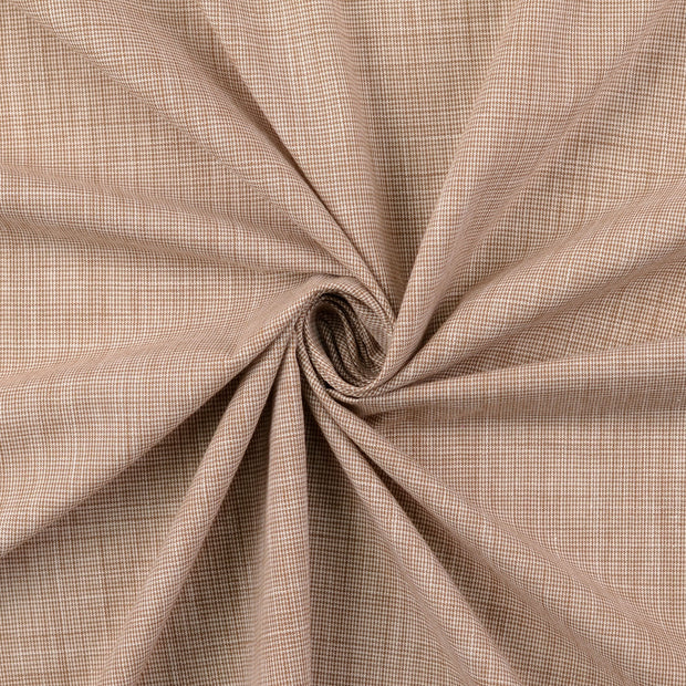 Popeline de Coton tissu Beige 
