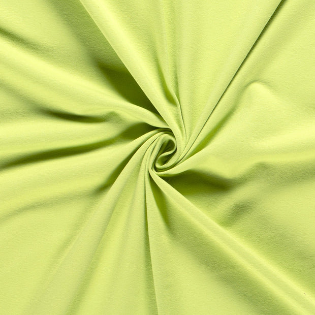 French Terry fabrik Uni Lime Grün