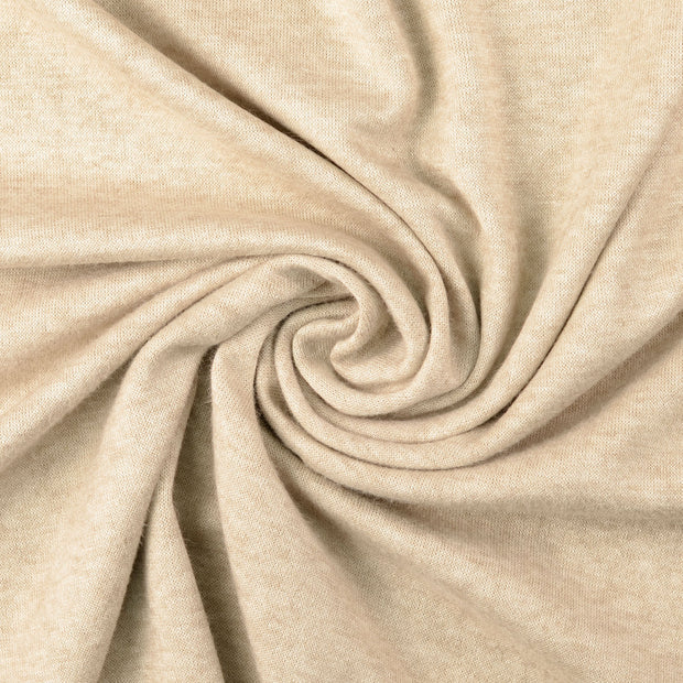 Heavy Knit fabrik Beige weich 