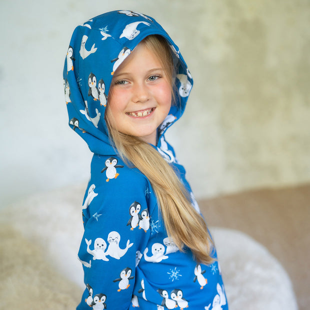  fabric Penguins Cobalt
