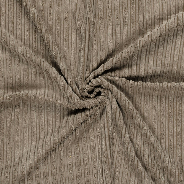 Velours Côtelé 4.5w tissu Gris taupe brossé 