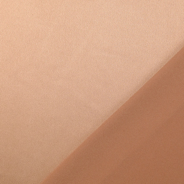 Satin Velvet fabric Caramel dyed 