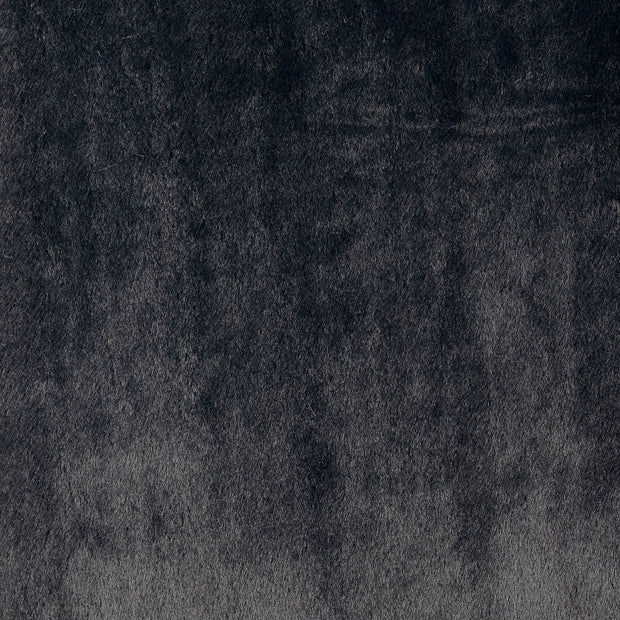 Fausse Fourrure tissu Unicolore Noir