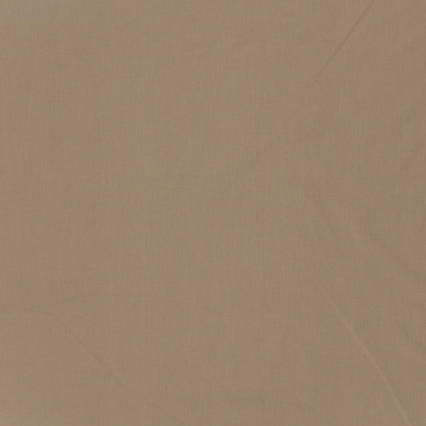 Cotton Poplin GOTS organic fabric Taupe Grey matte 