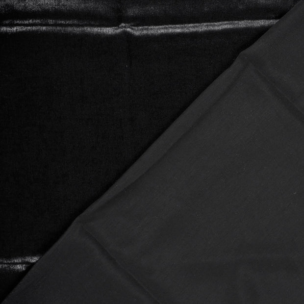 Satin fabric Unicolour foiled 