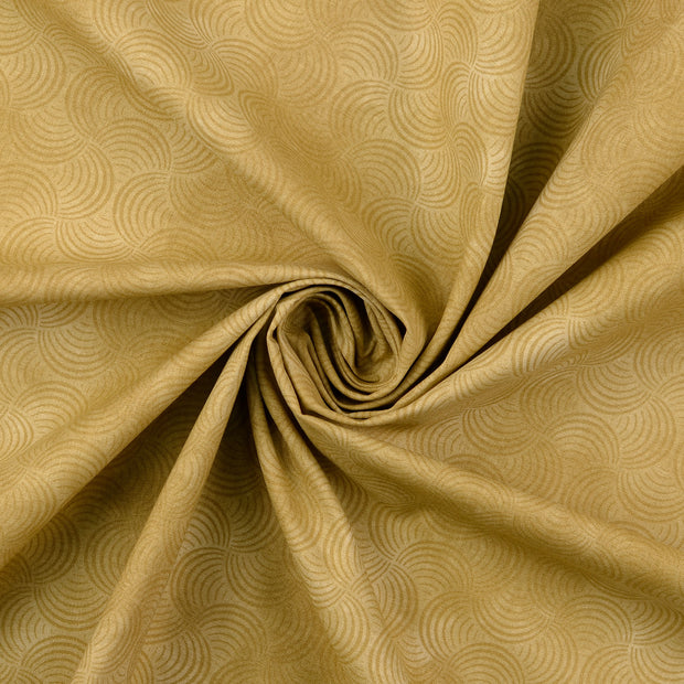Popeline de coton tissu Beige 