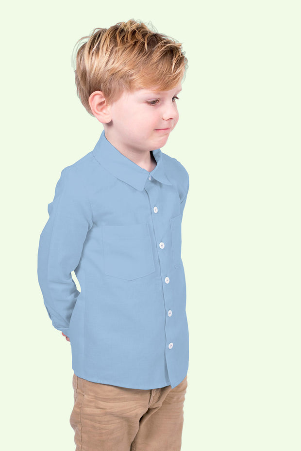 Bamboo Poplin fabric Unicolour Indigo