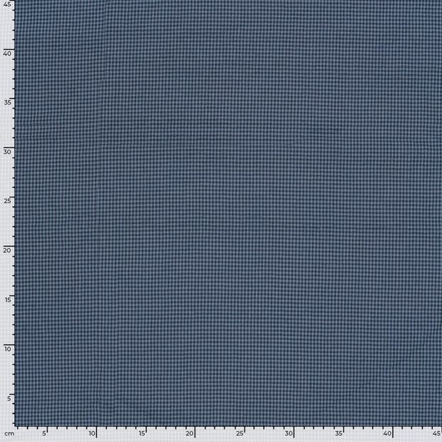 Popeline de Coton tissu Unicolore Bleu Marine