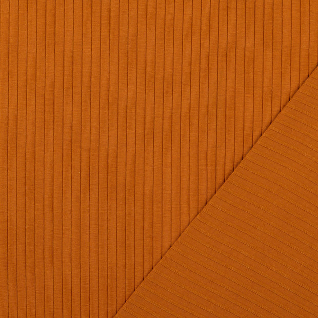 Rib Jersey fabrik Karamell 