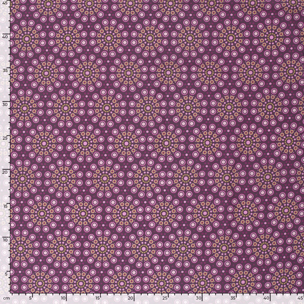 Cotton Poplin fabric Magenta matte 