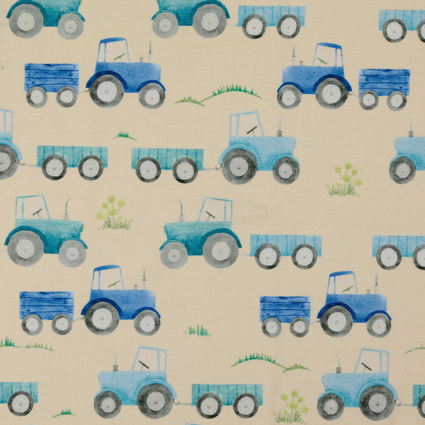 Jersey tissu tracteurs 