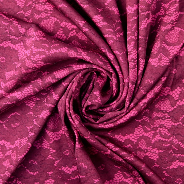 Viscose Satin fabrik Rosa 