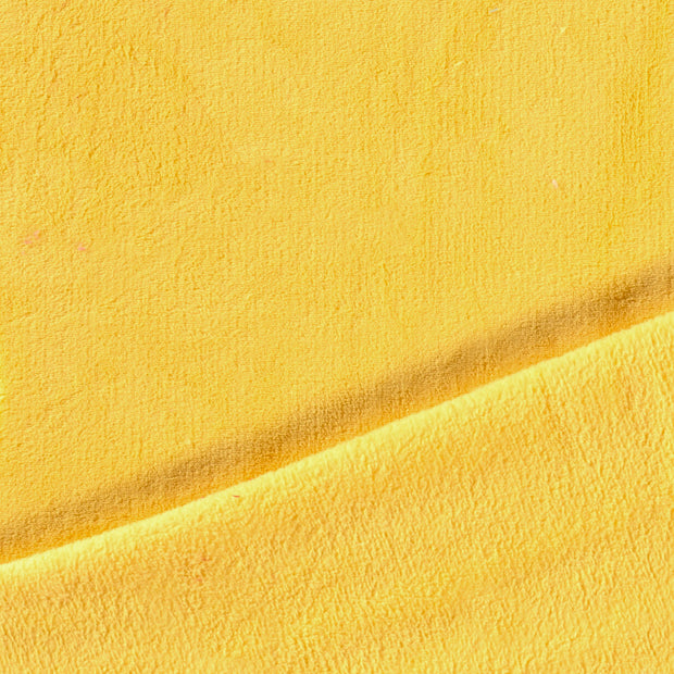 Polaire Doudou tissu Jaune 