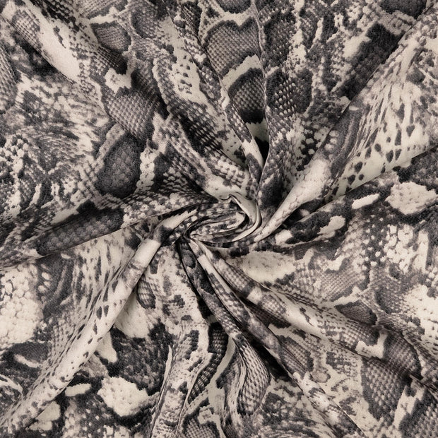 Viscose Satin tissu gris 