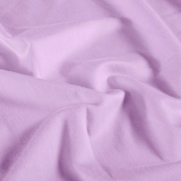 Jersey de Bambou tissu Unicolore Lilas