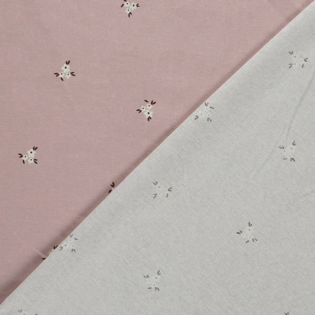 Flanelle tissu fleurs imprimé 