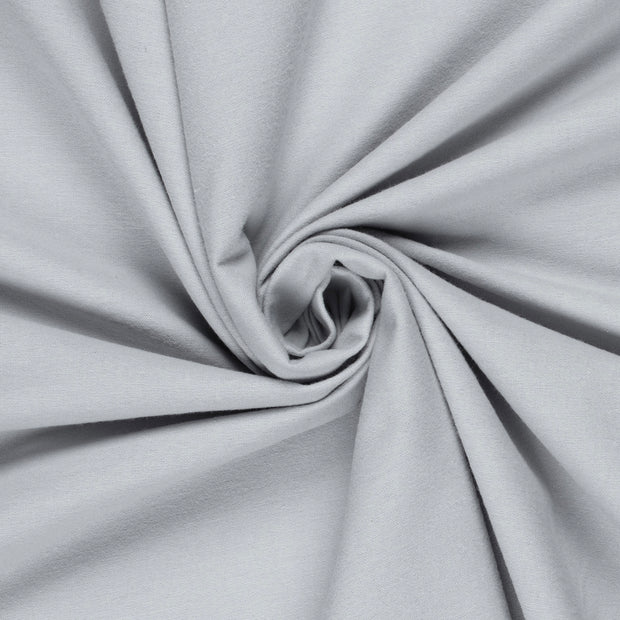 Flannel fabric Unicolour Light Grey