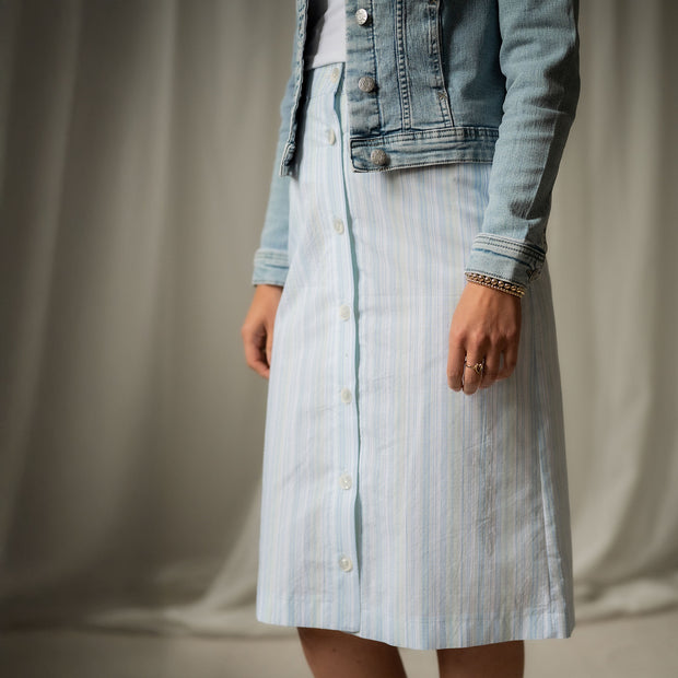 Cotton poplin fabric Stripes yarn dyed 