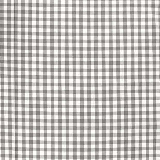 Popeline de Coton tissu Gris foncé mat 
