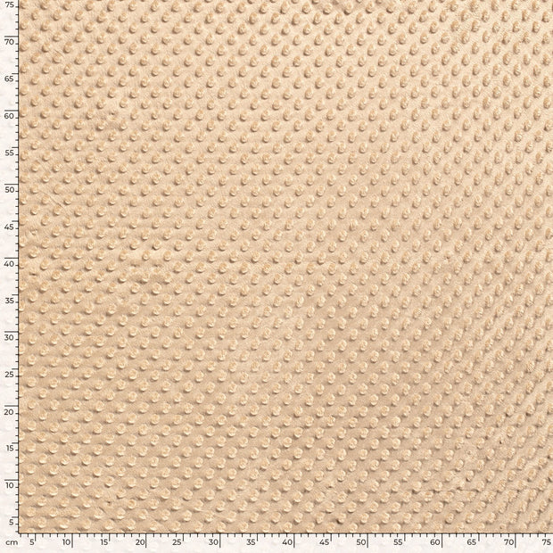 Minky fabric Unicolour Camel