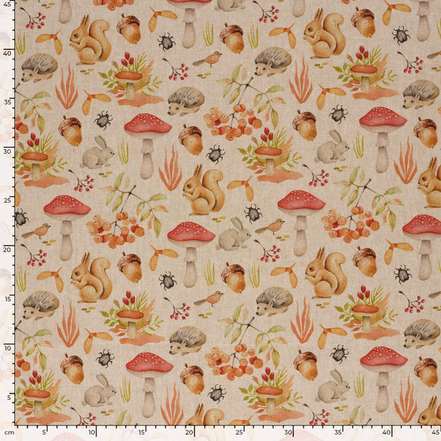 Aspect Lin tissu Beige